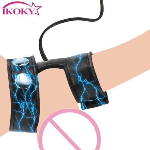 Electric Shock Orgasm Cock Rings Medical Themed Toys Sex Toys for Men Electric Penis Massager Penis Extender Penis Stimulator