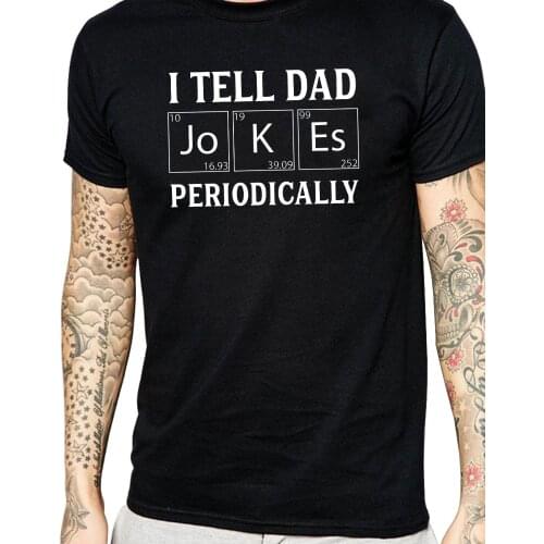 I Tell Dad Jokes Periodically Unisex T-Shirt gift for Fathers Day Husband Tee Dads and Grads Graphic Tee