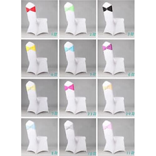 Hot Spandex Ivory Chair Bands With Diamond Buckle/Chair Cover Sash/Chair Band In Chair Cover For Wedding Events Decoration