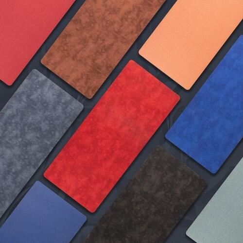 Creative solid color PU leather large business desk mouse pad gaming computer non-slip mat desk mat