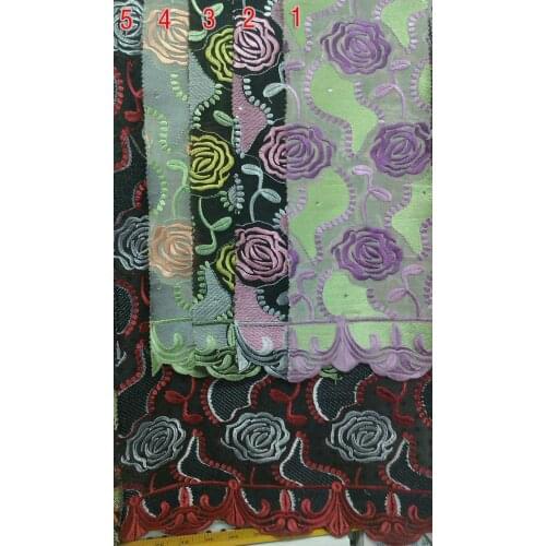 Embroidery lace lace wedding dresses african lace fabric curtain dandelion wedding decoration linen fabric color cath fabric