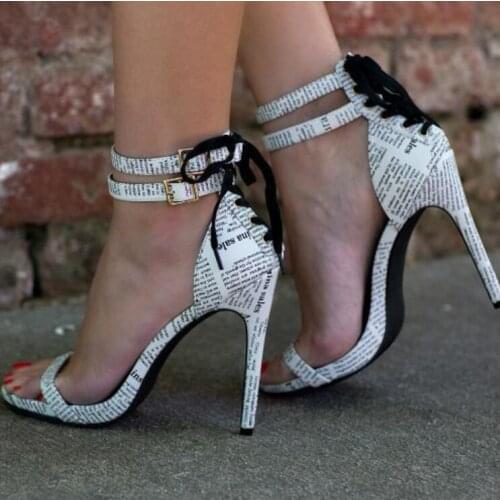 Mixed Color Summer Women Sandals Fashion Sample Sexy Thin High Heel And Open Toe Cross-tied Hottest Women Shoes Sandals