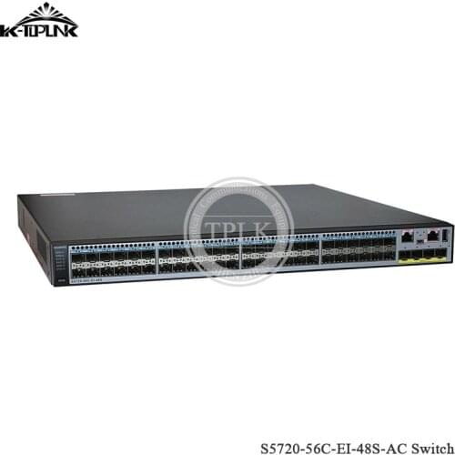 Hua Wei S5720-56C-EI-48S-AC Switch S5720 Series Layer 3 Network Ethernet Switch 48 Gigabit Sfp 4 10G SFP+ Card Slot