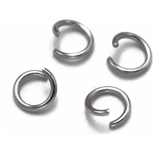 DIY Jewelry Stainless Steel Metal Open Jump Rings Split Rings For Making Keychains & Bracelet Accessories 4mm 5mm 6mm 8mm