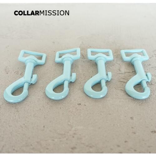 Metal blue colored baking paint dog clip hook durable and strong swivel snap hook zinc alloy Diy accessories CPK20B