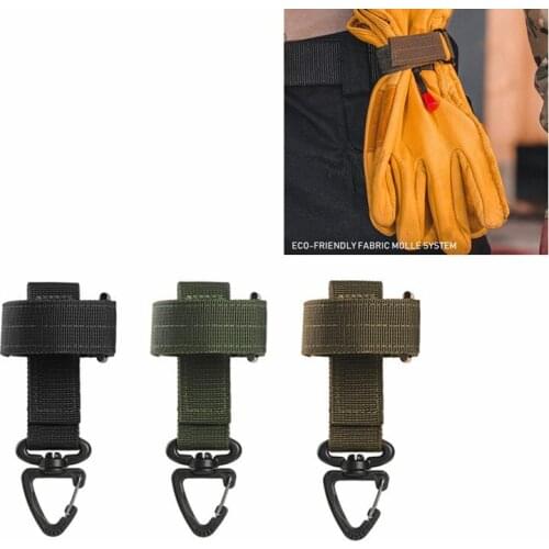 Multi-purpose Nylon Gloves Hook Work Gloves Safety Clip Outdoor Tactical Gloves Climbing Rope Anti-lost Camping Hanging Bucks