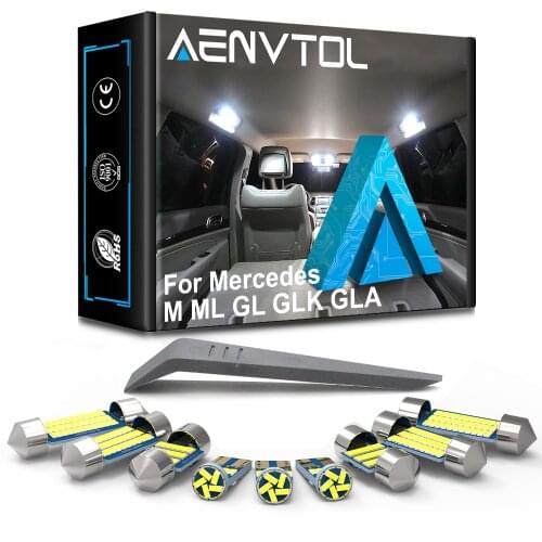 LASFIS For Mercedes Benz M ML GL GLK GLA GLC Class W163 W164 W166 X164 X166 X204 X156 X253 Canbus Car LED Interior Lights Kit
