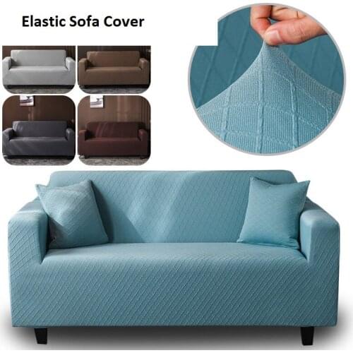 Sanded all-inclusive universal solid color sofa cover spring and summer full slip-resistant sofa cover