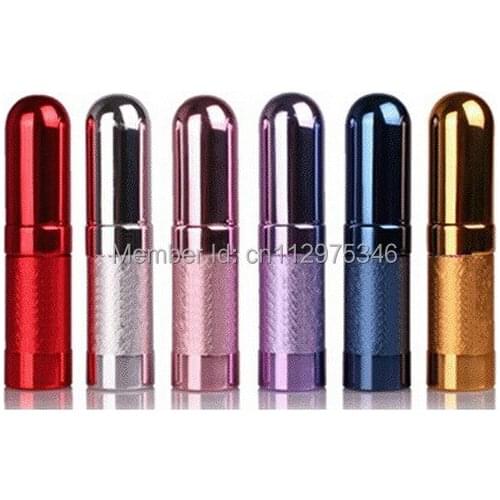 Wholesale 150pcs MINI Colorful 6ml Travel Perfume Atomizer Refillable Spray Aluminium Glass Empty Bottle Portable PB10
