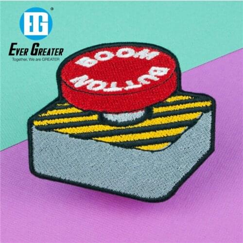 Wholesale Custom Clothing Woven Fabric Badge Embroidery Patch