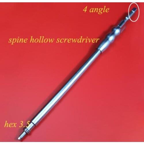 Orthopedics instrument stainless steel hollow screwdriver for spinal system use orthopedist use3.5 universal hollow screwdriver