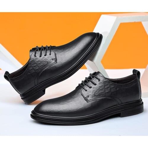 Pscownlg Mens Leather Shoes