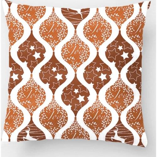 Christmas Stars Deer Joy Pattern Wedding Decorative Cushion Cover Pillow Case Customize Gift By Lvsure For Sofa Seat Pillowcase