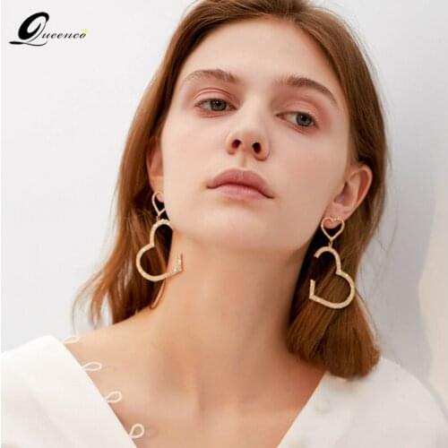 Heart Earrings For Women Femme Jewelry Brincos 2020 Oorbellen Pendientes Kolczyki Earring Boucle Oreille Earings