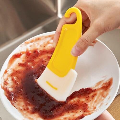 Kitchen Cleaning Silicone Shovel Cleaning Spatula Oil Stain Scraper Washing Pots Bowls Baking Spatula Kitchen Accessories