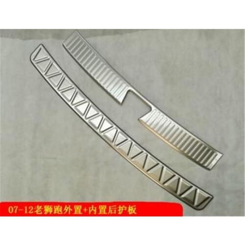 Car styling stainless steel External Internal car Rear bumper Protector Sill for Kia Sportage 2007 2008 2009 2010 2012