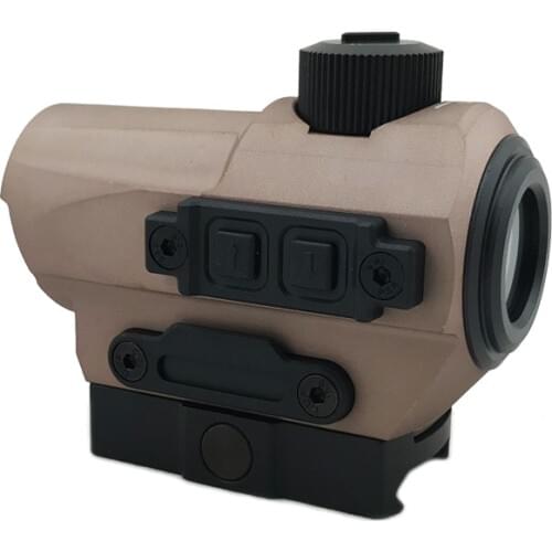 Tactical D10 Red Dot Sight 1.5 MOA Hunting Red Dot Scope With 20mm Riser Mount Rifle Scope Dark Earth