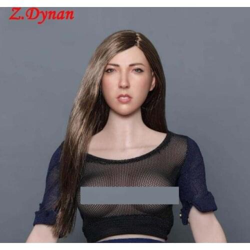 IN STOCK GACTOYS GC043 1/6 Scale female head sculpt Asia pretty girl head carving fit 12 inches TBL PH action figure dolls