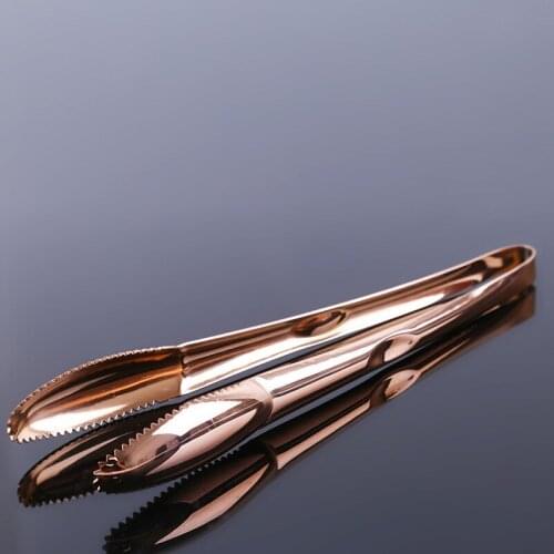 Stainless Steel Barbecue BBQ Clip Bar Kitchen Accessories Bread Food Ice Clamp Ice Tongs