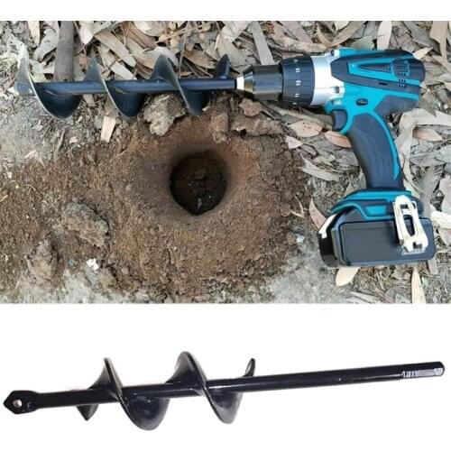 1pcs Earth Auger Hole Digger Tool Garden Planting Machine Drill Bit Fence Borer Post Post Hole Digger Garden Auger Yard Tool