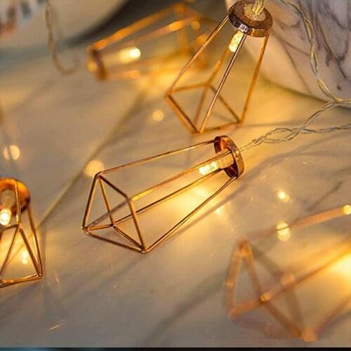 Iron Art Light String Fairy Lights Twinkle Garlands Battery Powered Christmas Lamp Holiday Party Wedding Decorative