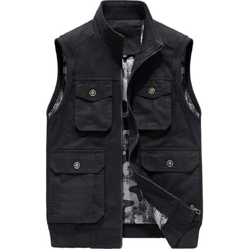 Winter Warm Sleeveless Jackets Autumn Winter Men Clothing Vest Jacket Mens Male Cotton Waistcoat Men Vests Hommes Veste MY243