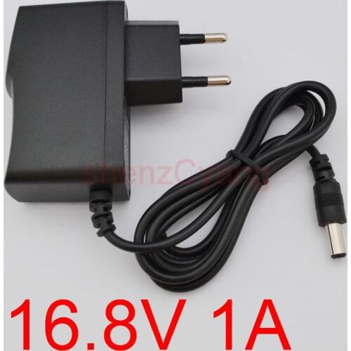 1PCS 16.8V 1000mA 1A 5.5*2.1mm Universal AC DC Power Supply Adapter Wall Charger For lithium battery pack 14.8v YJP-168100