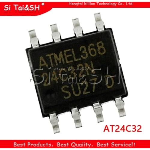 10PCS 24C32 AT24C32 AT24C32N 10PCS/Lot Original New Storage Chip SMD SOP-8 at24c32 Wholesale Electronic