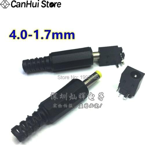 10Pcs DC-023A DC Plug Male Electrical Socket Outlet DC Outlet 4.0X1.7MM 4.0*1.7 DC-023 4.0*1.7mm Female Socket Hot New