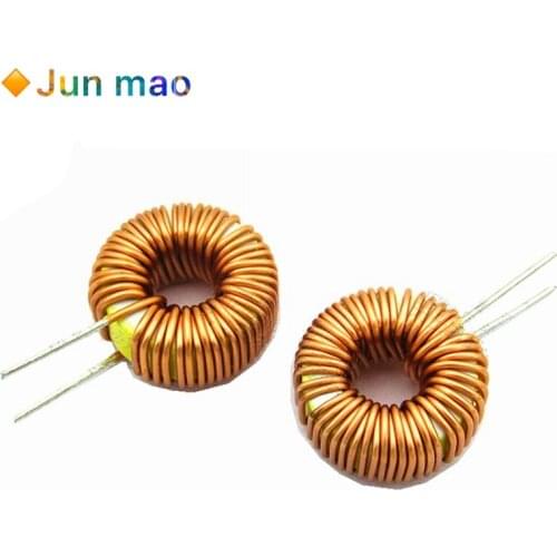 10PCS Naked 100UH (6A) Toroid Inductor Winding Magnetic Inductance lm2596 Winding magnet ring Toroidal inductor
