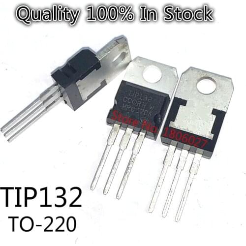 10pcs/lot TIP132 8A 100V TO-220 Darlington Power Amplifier Transistor