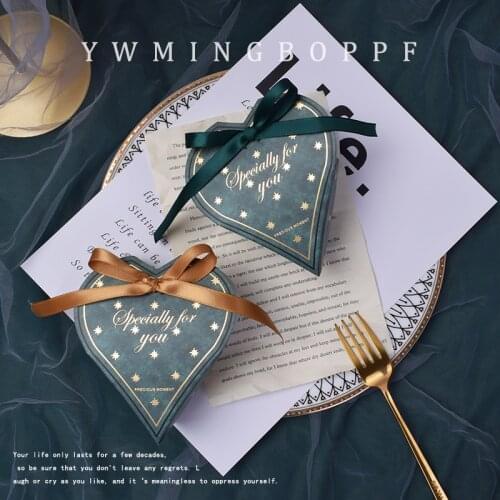 12.5x10.5x5cm Kawaii Love Heart Candy Boxes Wedding Birthday Party Favor Bags Gift Boxes Baking Packaging Containers Casamento