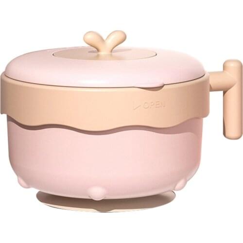 2021 New Food Warm Injection Hot Water Insulation Kids Dishes Stainless Steel Tableware Baby Sucker Feeding Bowl Plate Gadgets