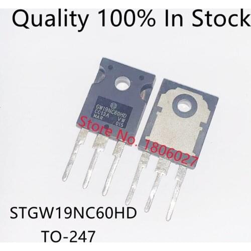 5PCS/lot STGW19NC60HD GW19NC60HD TO-247 600V 21A Spot hot sale