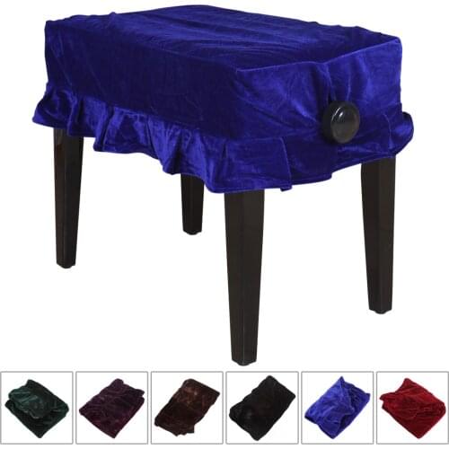 55 x 35cm Pleuche Musical Piano Dust Guard Stool Cover Slipcover for Single Chair