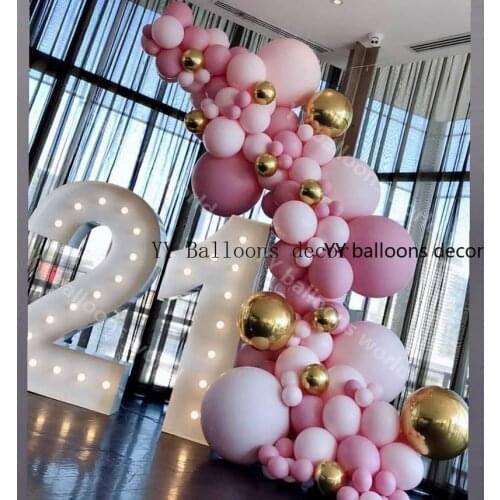 AdfDIY Macaroon 0Arch Kit 4D Gold Confetti Latex Ballon Wedding Birthday Party 1 Baby Shower New Year Backdrop Decorad