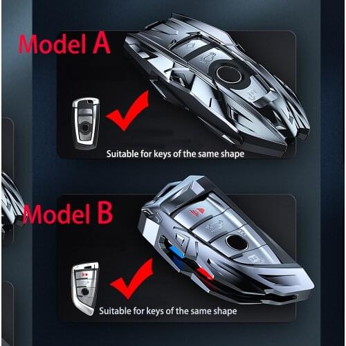 Car key Cover Case for BMW X1 X5 X6 F15 F16 F48 BMW 1 / 2 Series Plating Remote Controller Key Bag Holder for bmw blade KeyChain