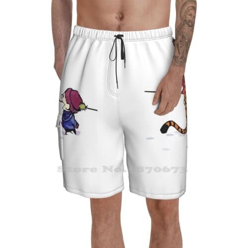 The Breathable Personality Holiday Beach Shorts The Adventure Comics 90 90S Comics Adventure