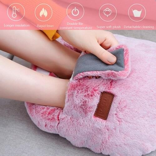 12V Electric Heated Foot Warmer Mat Electric Heating Pad Winter Heater Keep Warm Boots Heated Plug Type Thermal Warmer Cushion