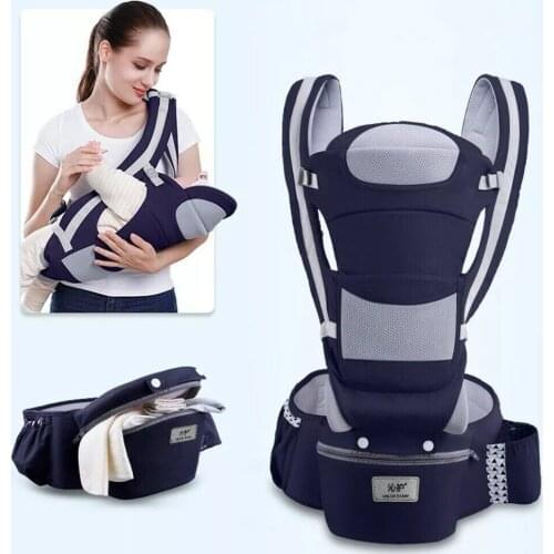 Portable Baby Carrier Front Facing Newborn Kids Backpack Hipseat Sling For 0-36 months Baby Breathable Wrap For Babies Travel