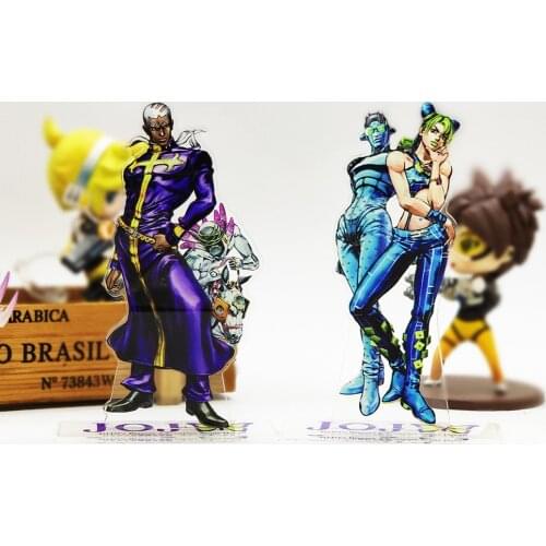 JOJO JOJOs Bizarre Adventure Stone Ocean Jolyne Kujo Enrico Pucci acrylic stand figure model plate holder cake topper anime