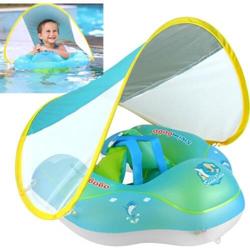 New Upgrades Baby Swimming Float Inflatable Infant Floating Kids Swim Pool Accessories Circle Bathing Summer Toys Toddler Rings