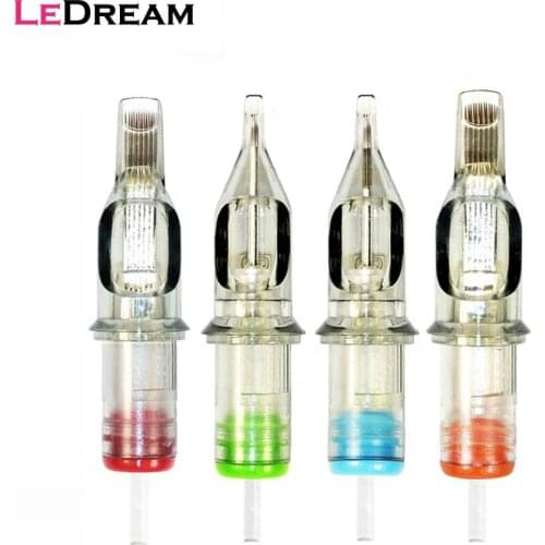 40pcs/lot Disposable Sterilized Round Liner Tattoo Cartridge Needles For Permanent Lip Eyebrow Makeup Tattoo Rotary Pen Supplies