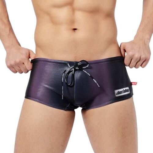 Sexy men low rise swimwear mens bikini bright swimsuits quick dry man beach bathing swimming trunks sport swim surfing shorts