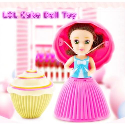 Lovely Cupcake Princess Doll Deformable Vinyl Girl Cute Boneca Clothes Toys Birthday Cake Plastic Dress Up Collect Gift for Kids