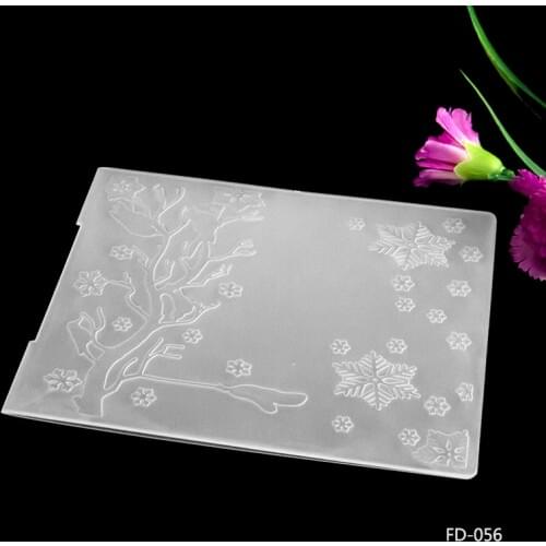 Snowflake design diy cutting dies SCRAPBOOKING PLASTIC EMBOSSING FOLDER