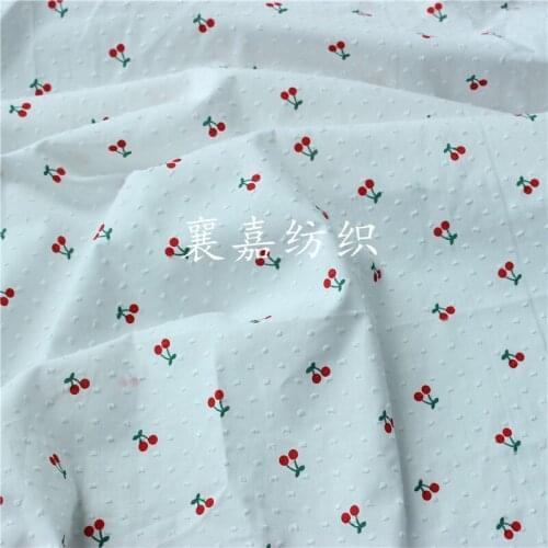 Woven Cotton Dot Cut Fabric for Childrens and Womens Shirts and Skirts