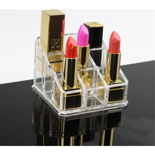 Thick transparent acrylic cosmetics display stand, lipstick storage box, jewelry storage box