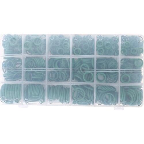 530Pcs Seal O-ring R134a Repair Car Air Conditioning Rubber Sealant Box Set