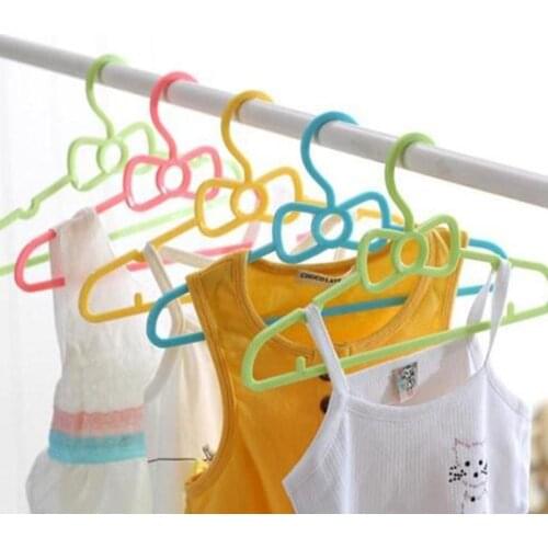 2020 10pcs Set Childrens Bow Hanger Home Baby Clothes Hanger
